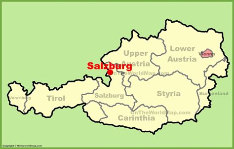 Austria Salzburg Mapa Warszawa Mapa
