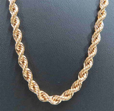 Rope Chain 9ct Yellow Gold 51cm Dm Jewellery Design