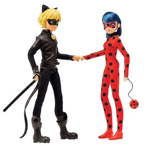 Buy Miraculousmiraculous Ladybug Mission Accomplished Ladybug And Cat Noir 2 Pack Dolls By