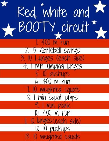 4th Of July A Red White And Booty Circuit
