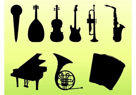 Musical Instruments Graphics Set Download Free Vector Art Stock