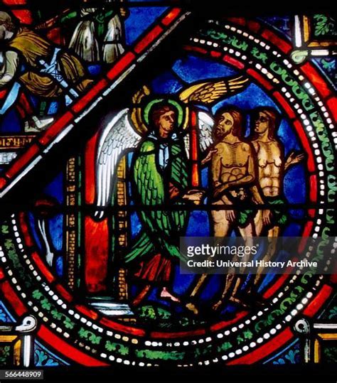 Adam And Eve Stained Glass Photos And Premium High Res Pictures Getty