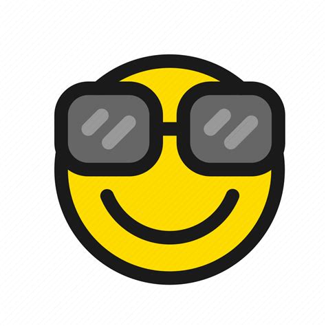 Smile Glasses Proud Emoji Smiley Cool Pride Icon Download On