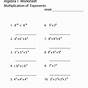 Exponents And Multiplication Worksheet