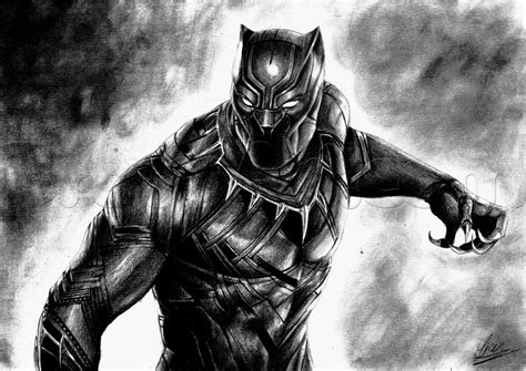 The Black Panther Drawing Tutorial Step 22 Drawing Sketches And Art