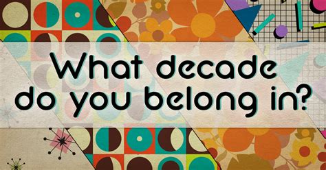 What cabin do you belong in. What decade do you belong in?
