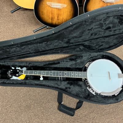 Oscar Schmidt OB4 A Bluegrass 5 String Banjo W Ridged Reverb