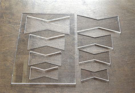 Bow Tie Router Templates Inlay Template Clear Acrylic Router Etsy