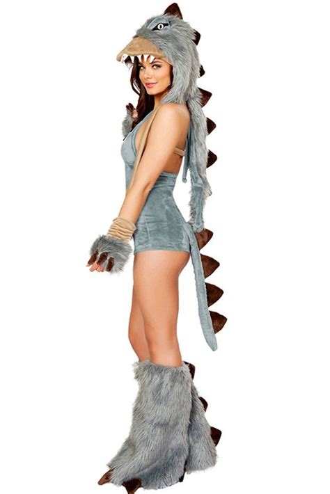 Atomic Gray Dinosaur Costume Halloween Costumes Women T Rex Costume Costumes For Women