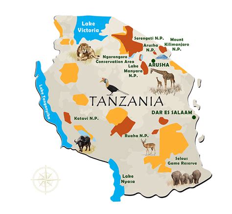 Tanzania Map Tanzania Political Map Vector Eps Maps Order And