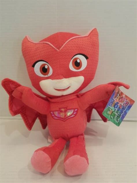 Pj Mask Owlette Red 15 Soft Plush Doll Backpack Authentic Brand New