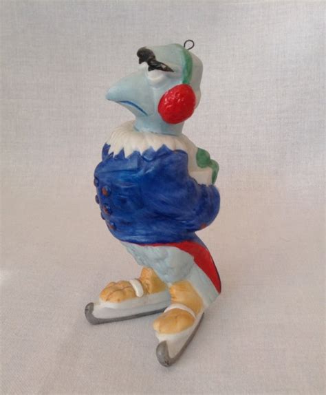 Muppet Christmas Ornament Sam The Eagle On Ice Skates With