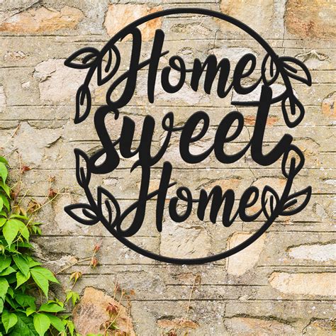 Home Sweet Home Metal Outdoor Sign Home Metal Wall Art