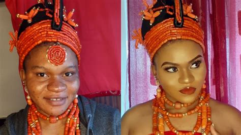 Nigerian Traditional Wedding Makeup Transformation Youtube