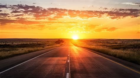 fondo puesta de sol con carretera fondo de pantalla de carretera 3840x2160 wallpapertip