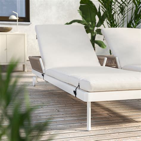 SegerÖn Sun Lounger Outdoor Whitebeigefrösönduvholmen Beige Ikea