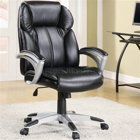 Mesh office chairs are popular due to their ventilated mesh material that allow air to circulate to your back, keeping you cool and calm. Black Faux Leather Modern Office Chair w/Gas Lift & Padded ...