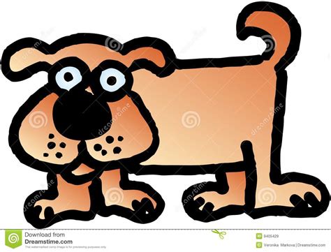 Crazy Dog Stock Vector Illustration Of Drawn Background 9405429