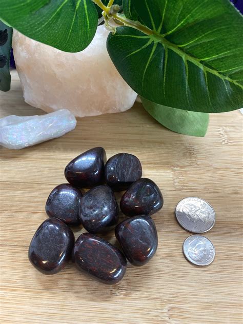 Jasper Hematite Tumbled Stones Set With T Bag And Note