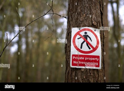 Private Land No Entry Signs No Public Right Of Way Sign In The Uk