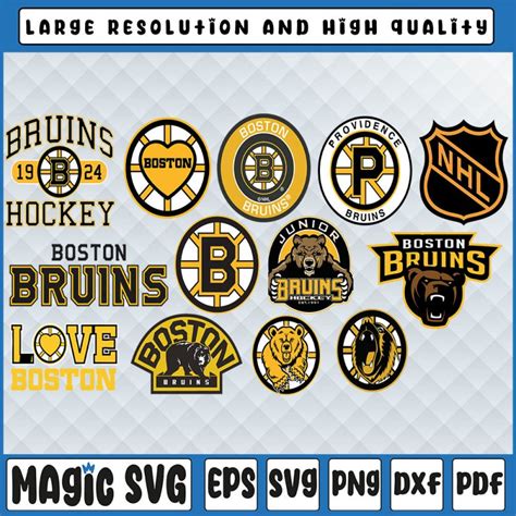 13 Files Boston Bruins Bundle Svg Bruins Svg Nhl Svg Nhl Svg Hockey