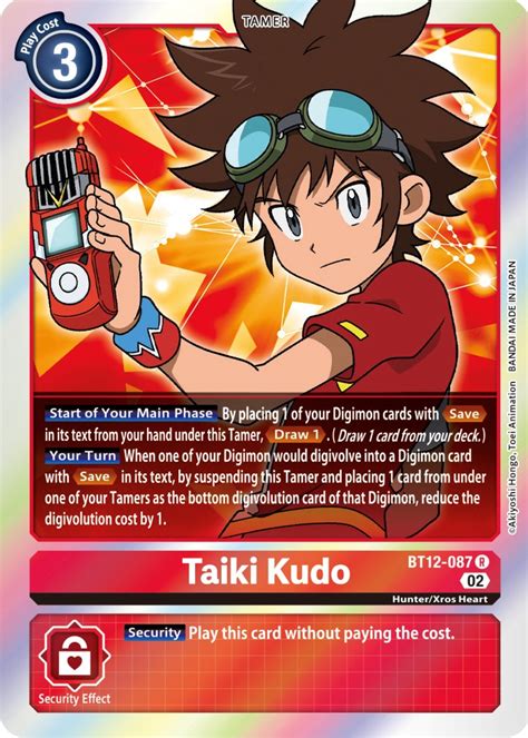 Taiki Kudo Across Time Digimon Card Game