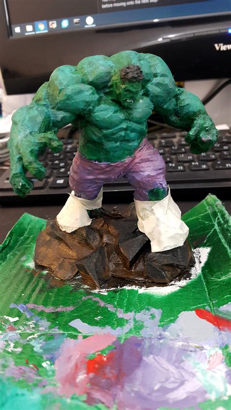 3d Printable Low Poly Hulk By Tom Davis