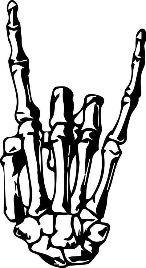 Skeleton Hand Drawing Transparent Png Png Mart