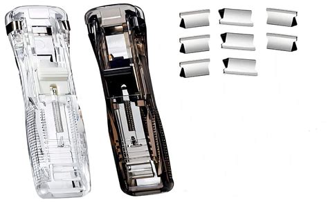 Deli Portable Handheld Paper Clam Clip Dispenser With 8 Reusable