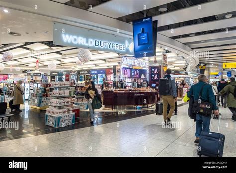 Duty Free Shopping In Departures At Heathrow Airport Terminal 5 In