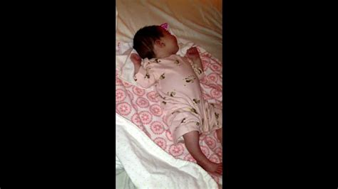 Benign Neonatal Sleep Myoclonus Three Week Old Baby Josette Youtube
