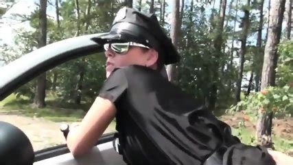 Sexy German Police Woman Gets Fucked By A Stranger Outdoor