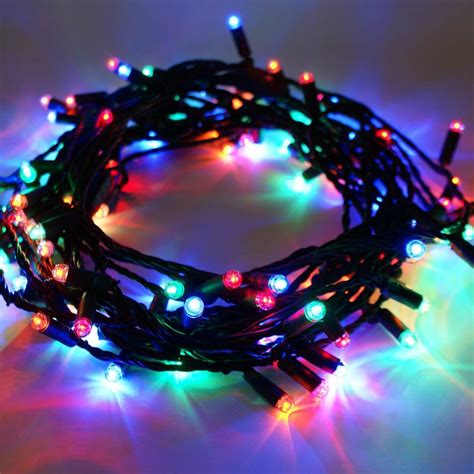10m Multi Colour Outdoor Christmas Fairy Lights Connectable 100 Leds