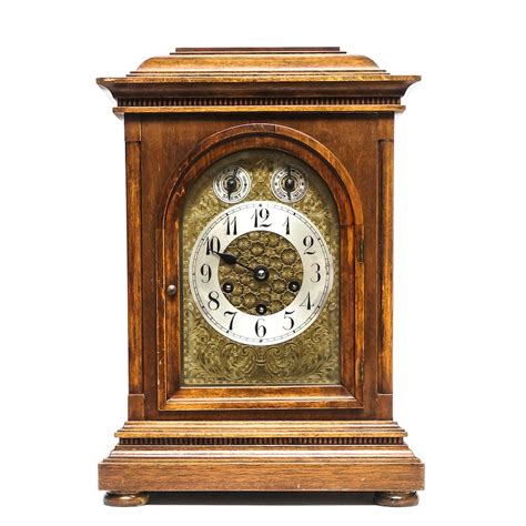 Antique Junghans B11 Wooden Mantel Clock Ebth