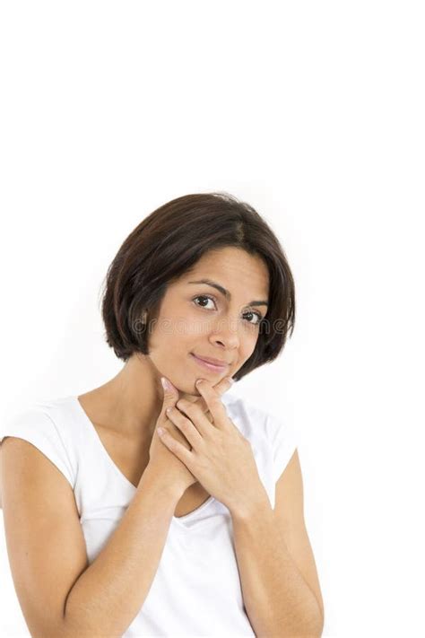 beauty shy woman stock image image of caucasian emotions 38815891