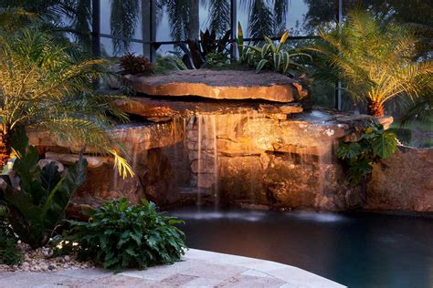 Swimming Pool Remodel With Grotto Spa Bridge And Koi Pond Added By