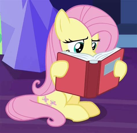 1543085 A Health Of Information Animated Book Fluttershy Pony