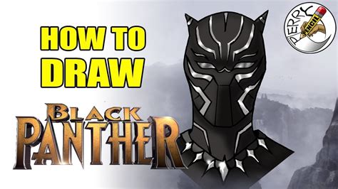 How To Draw Black Panther Face YouTube