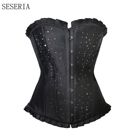 seseria corsets sexy women s plus size corsets and bustiers overbust gothic lace strapless