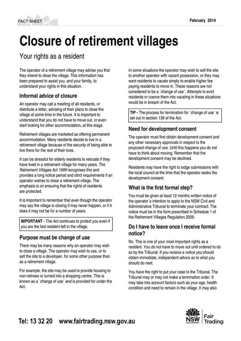 Fact Sheets And Brochures Seniors Rights Service