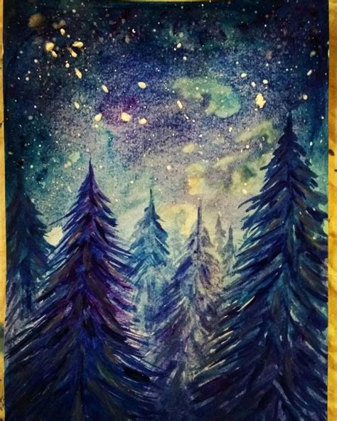 20 Night Sky Painting Ideas In 2020 Sky Painting Night Sky Painting