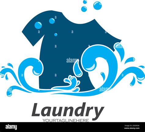 Laundry Logo Vector Icon Illustration Design Stock Vector Image And Art