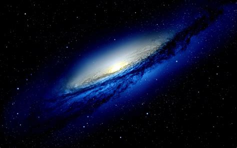 Wallpaper Beautiful Blue Galaxy Stars Space 2560x1600 Hd Picture Image