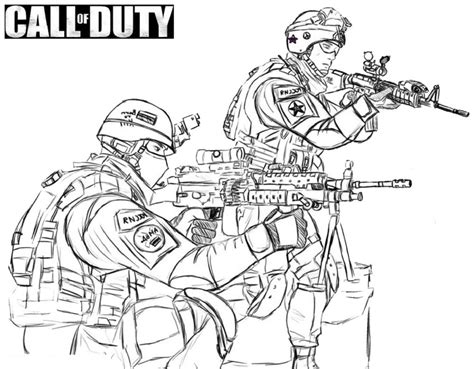 Call Of Duty Coloring Pages 1 For Writing Notes Educative Printable