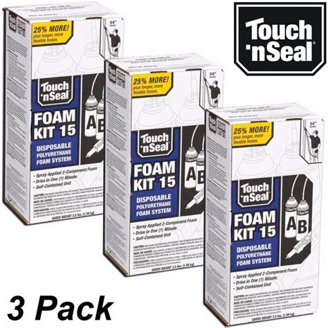 The best diy spray foam insulation kits. Touch N Seal DIY Spray Foam Insulation Kit 15 BF Closed ...
