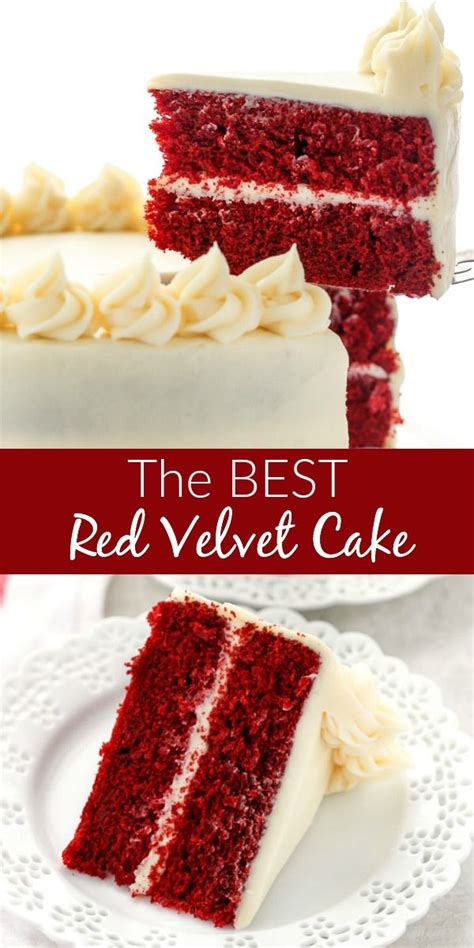 Red velvet cake recipe with a delicious tang from the buttermilk, hints of cocoa, a moist, light crumb, and the best cream cheese icing! This is my favorite Red Velvet Cake recipe! This cake is incredibly soft, moist, buttery, and ...