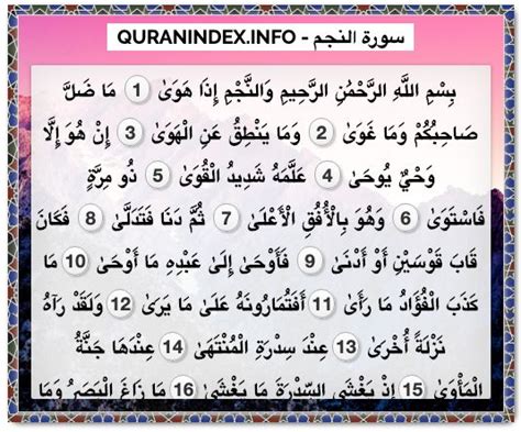 Search Read Listen Download And Share Surah An Najm 53