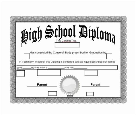 Free High School Diploma Templates New 30 Real And Fake Diploma Templates