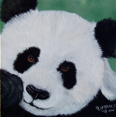 Panda Painting By Debbie Lafrance Fine Art America