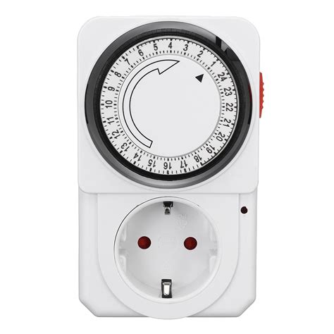 24 Hours Plug In Timer Switch Mechanical Programmable Socket